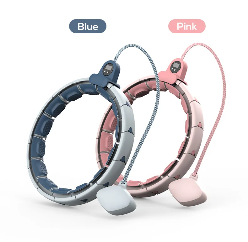 Wholesale Magnetic Therapy Slimming Soft Rubber Massage Fitness Smart Weighted Hula Ring Hoops with Ball