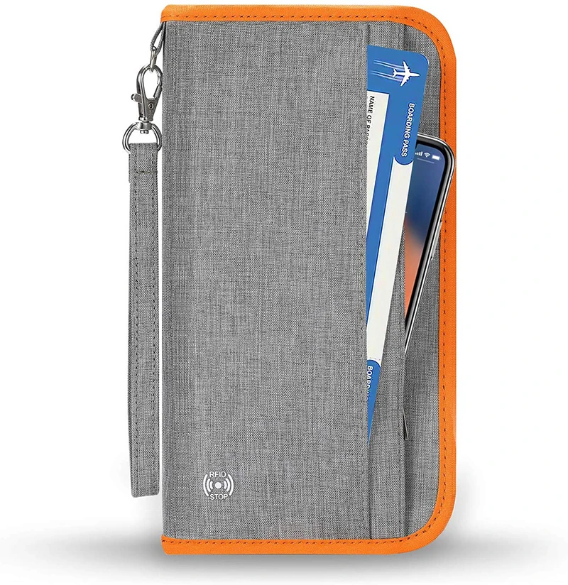 2021 New Lightweight waterproof passport slim travel wallet with rfid