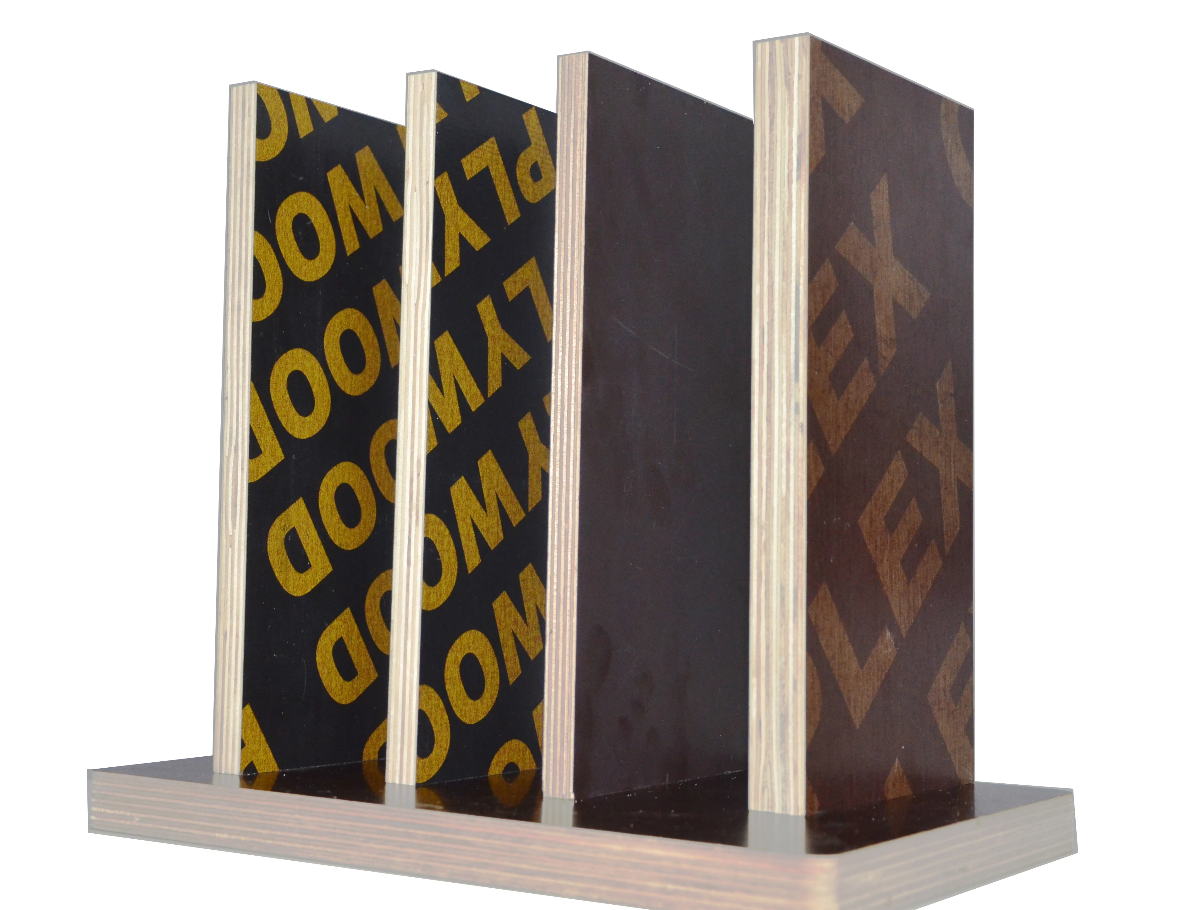 Linyi 18mm Construction Plywood Film Faced Plywood Melamine Wbp Glue Shuttering Plywood