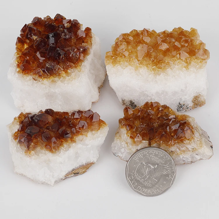 Wholesale Natural Raw Rough Smoky Citrine Crystal Cluster Natural Crystal Gemstone
