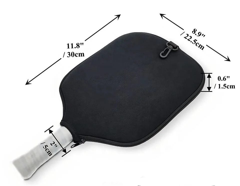 Factory Custom LOGO Neoprene Pickleball Paddle Tennis Bag Case Racket Holder Sleeve Pickleball Paddle Cover