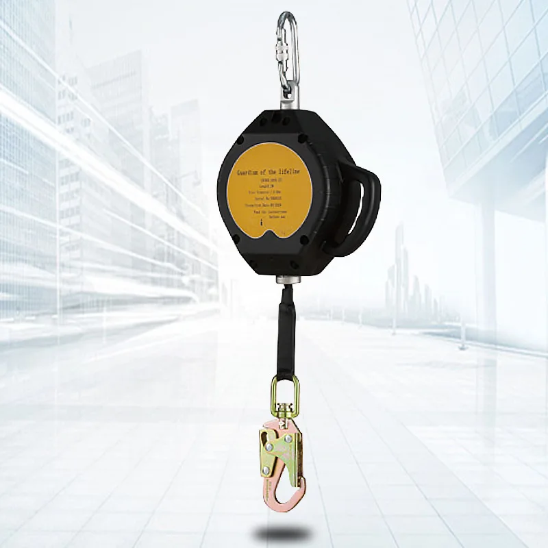 3m 6m 10m Maximum Load Bearing 100kg Built In Brake Device High Altitude Anti Fall Self Locking Lifeline