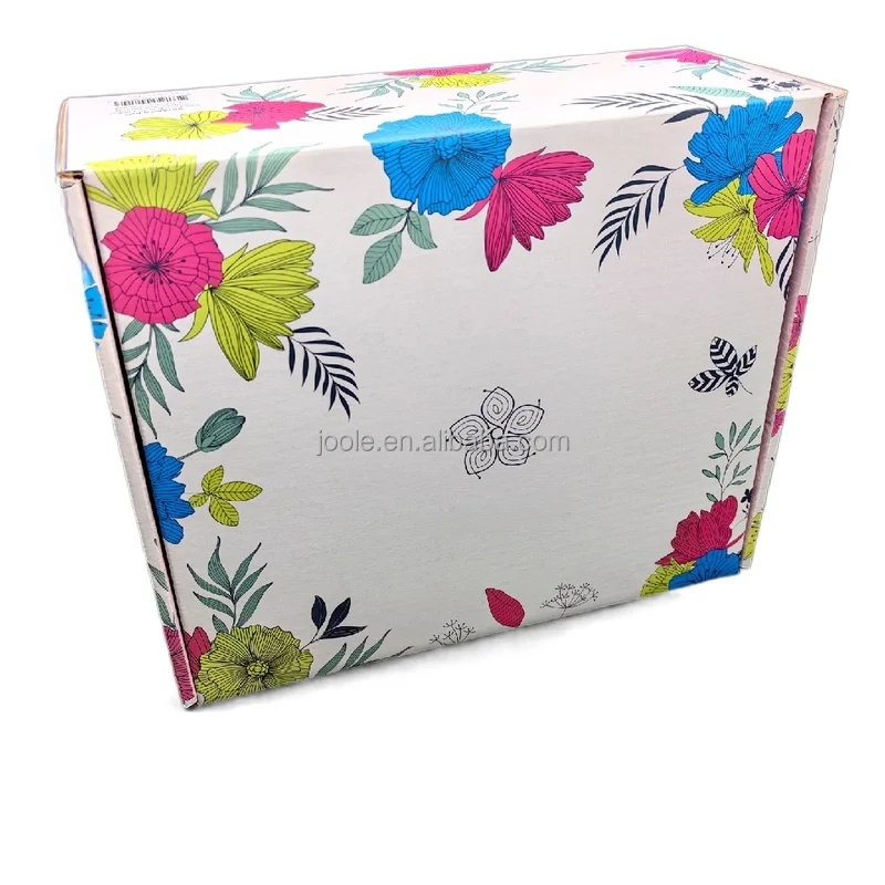 Factory Customized Wholesale Airplane Clamshell Box Logo Printed Clothing Carton Express Packaging Recyclable Footwear Carton