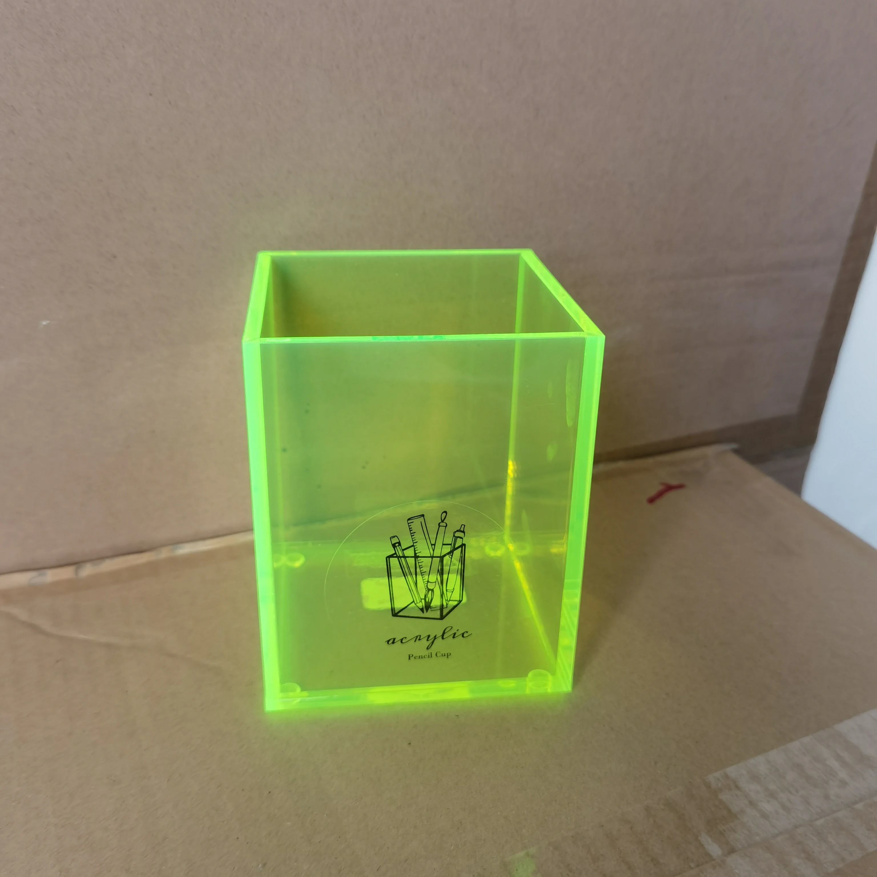 OEM Clear acrylic retail display rack Clear Display Stand Desktop Writing Pot Acrylic Pen Holder