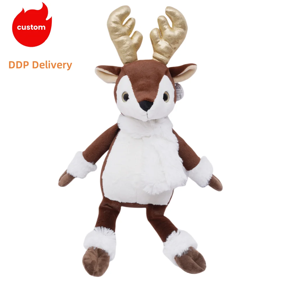 most popular toys Plush Reindeer toy reindeer christmas decoration plush toys elk stuffed animals deer for kids gift