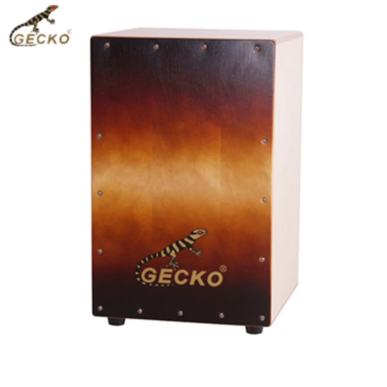 GECKO CL12SB Cajon box drum high quality percussion instruments Sunburst natural steel string birch wood cajon box drum