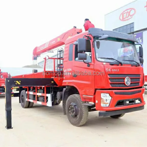 Dongfeng 4x2 6-колесные грузовые Прямые телескопические Грузовые Краны с гидравлическим подъемником 6 7 8 10 тонн для продажи