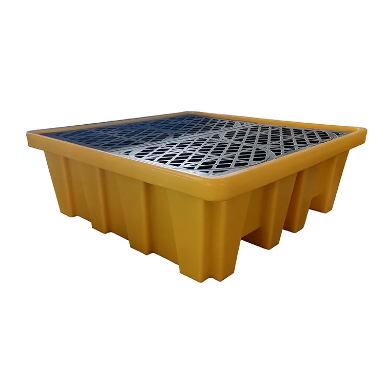 HDPE Industrial Drum Storage Anti Spill Containment Pallet Storage Containment Pallet Barrel Pallet Anti-Spill