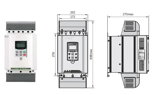 CHINT soft starter Online NJR2-75KW AC400V 50Hz 140A 3p asynchronous Online soft starter