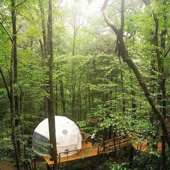 Guangzhou Jieol Outdoor Hotel Tent Event Tent Dome Frame Geo Luxury Dome Tent 5m Diameter For Camping Resort