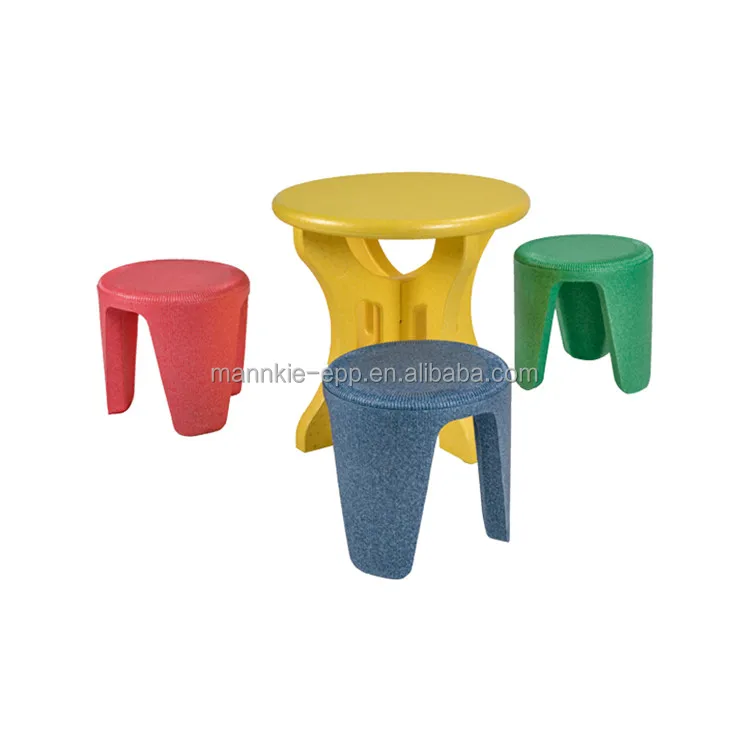 OEM/ODM Customized Light Weight Safty Assembly Table Chairs Furniture Epp Foam Kids Stool For Kindergarten