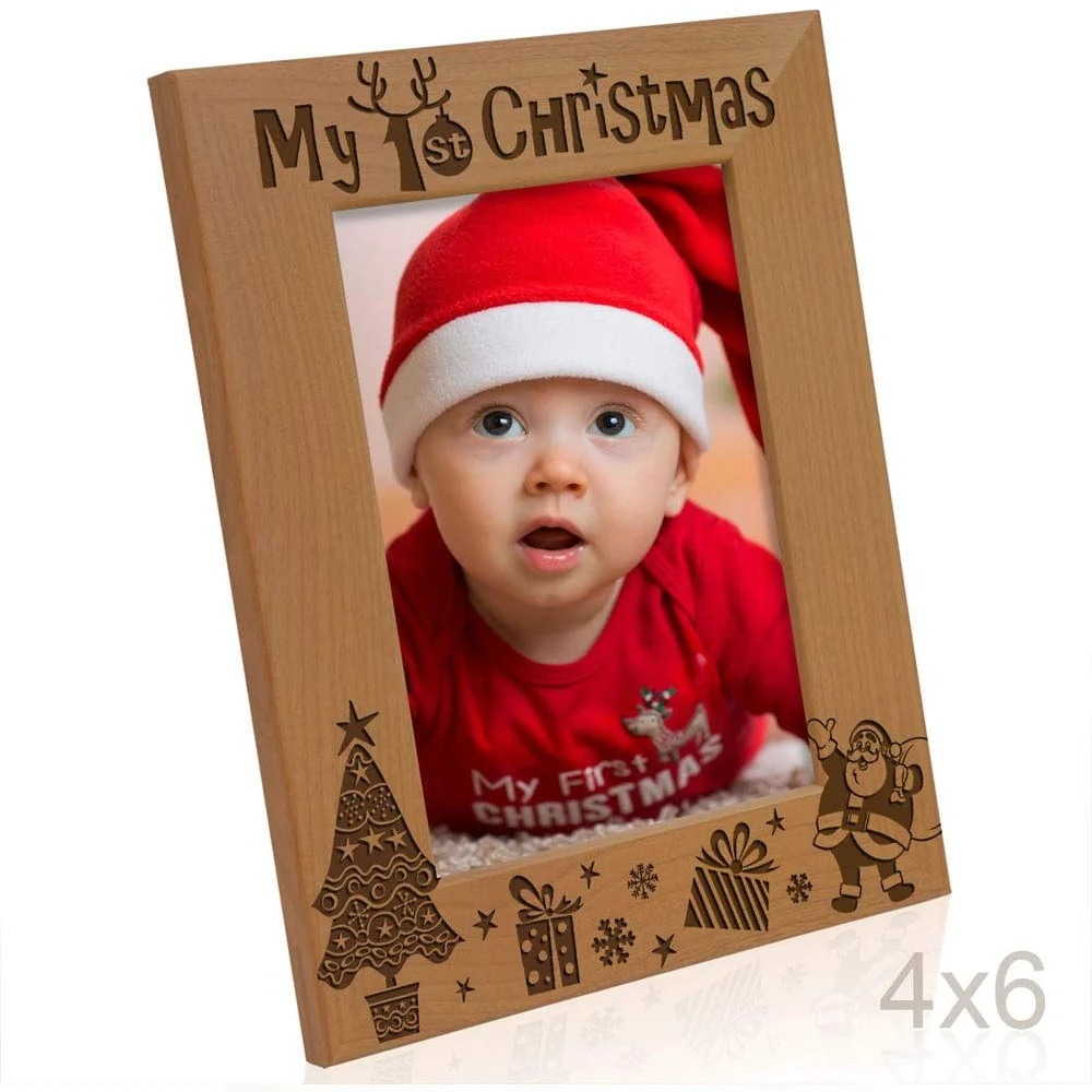 Newest Picture Frame Christmas Ornament Desktop Photo Frame Record Precious Festivals Nice Christmas Gifts 2024