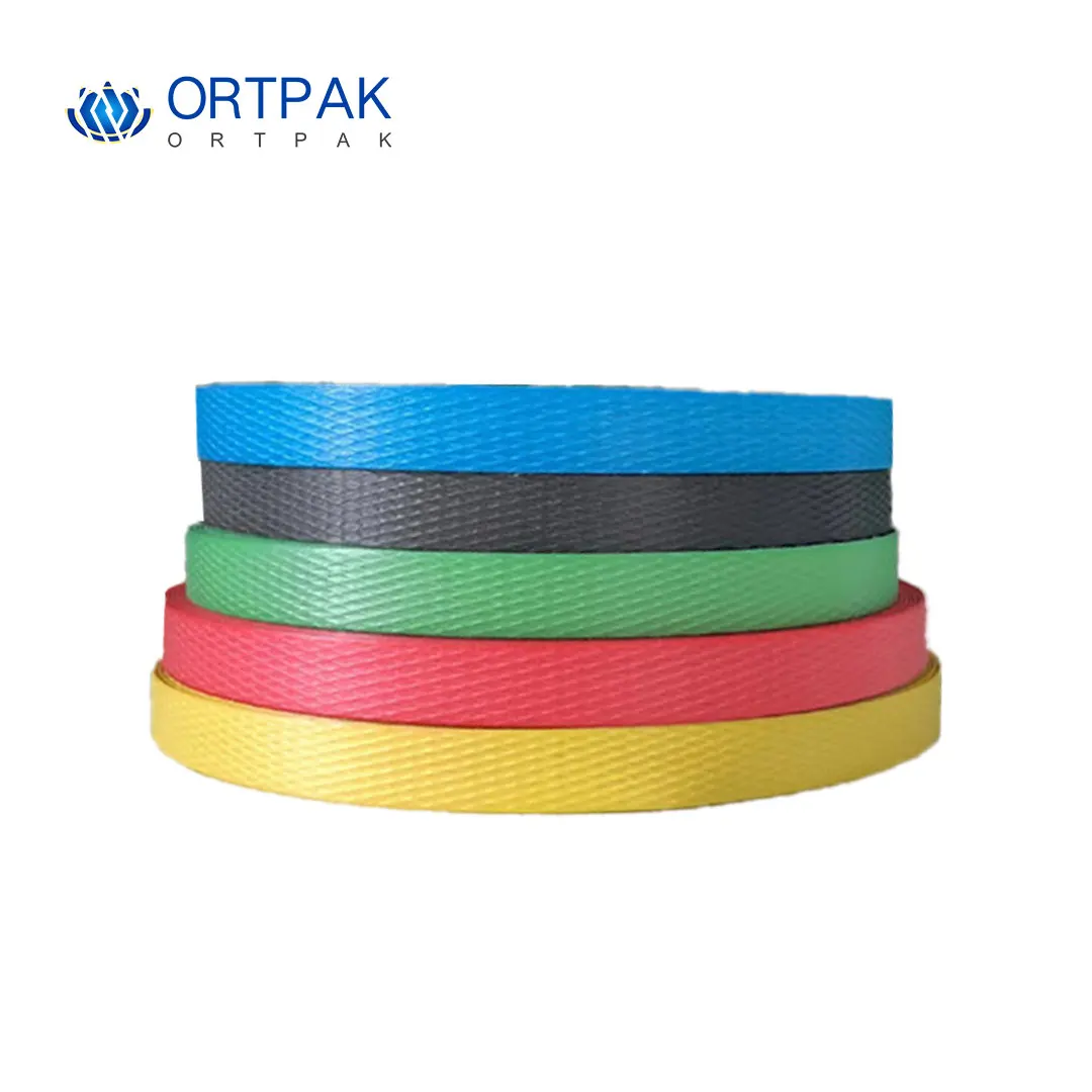 Yellow Blue Green Colorful Good Tension Plastic Packing PP Strap