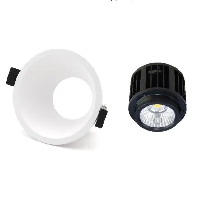 round square 7w 10w 15w mr16 ceiling recessed downlight housing with reflector