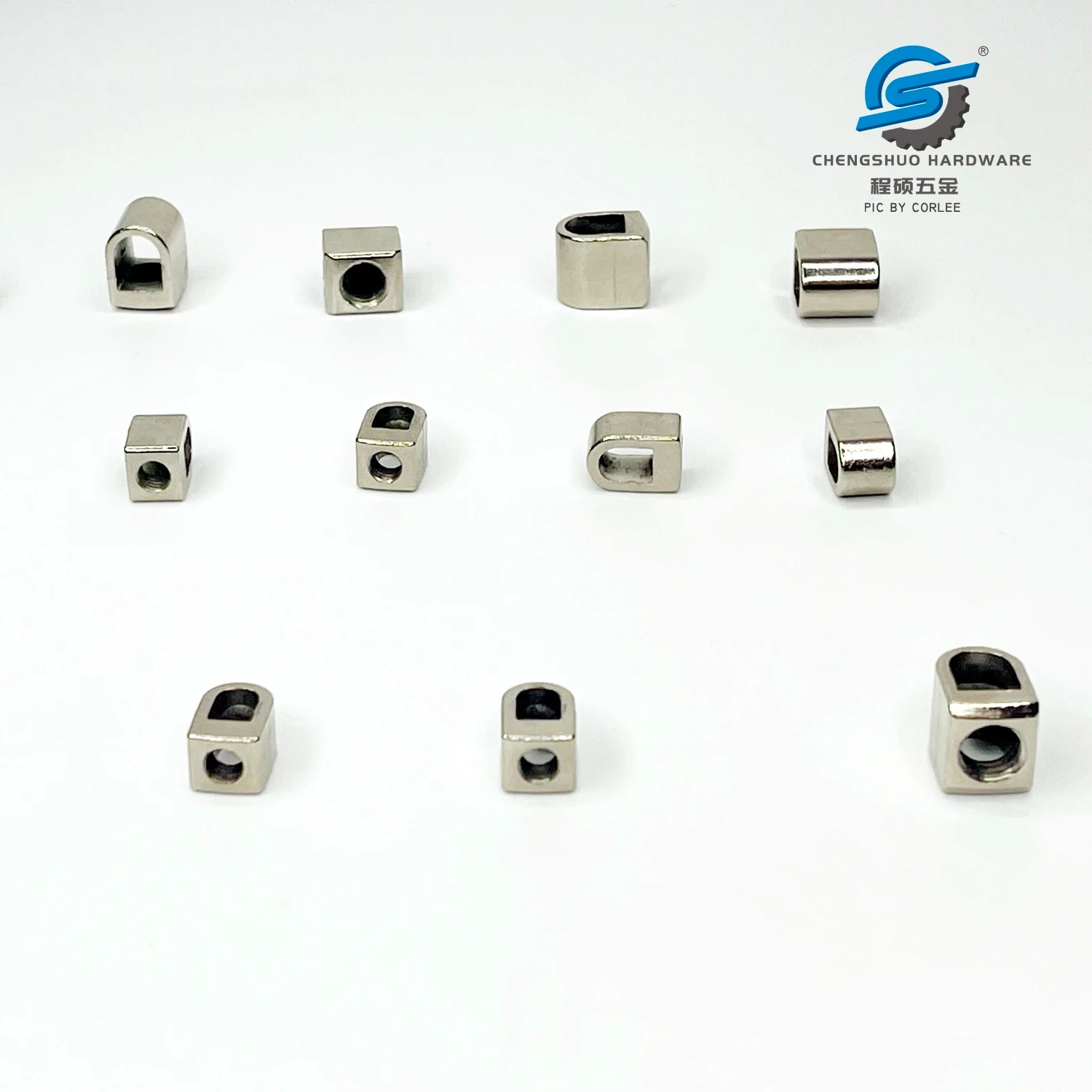 Custom M5 Squeeze Core Zinc Alloy Wire Clamp Parts CNC Machining Part Metal Machined Factory Chengshuo Hardware
