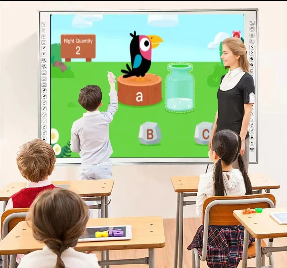 ShenMaiDi China Factory whiteboard 102inch portable interactive whiteboard device smart whiteboard with projector