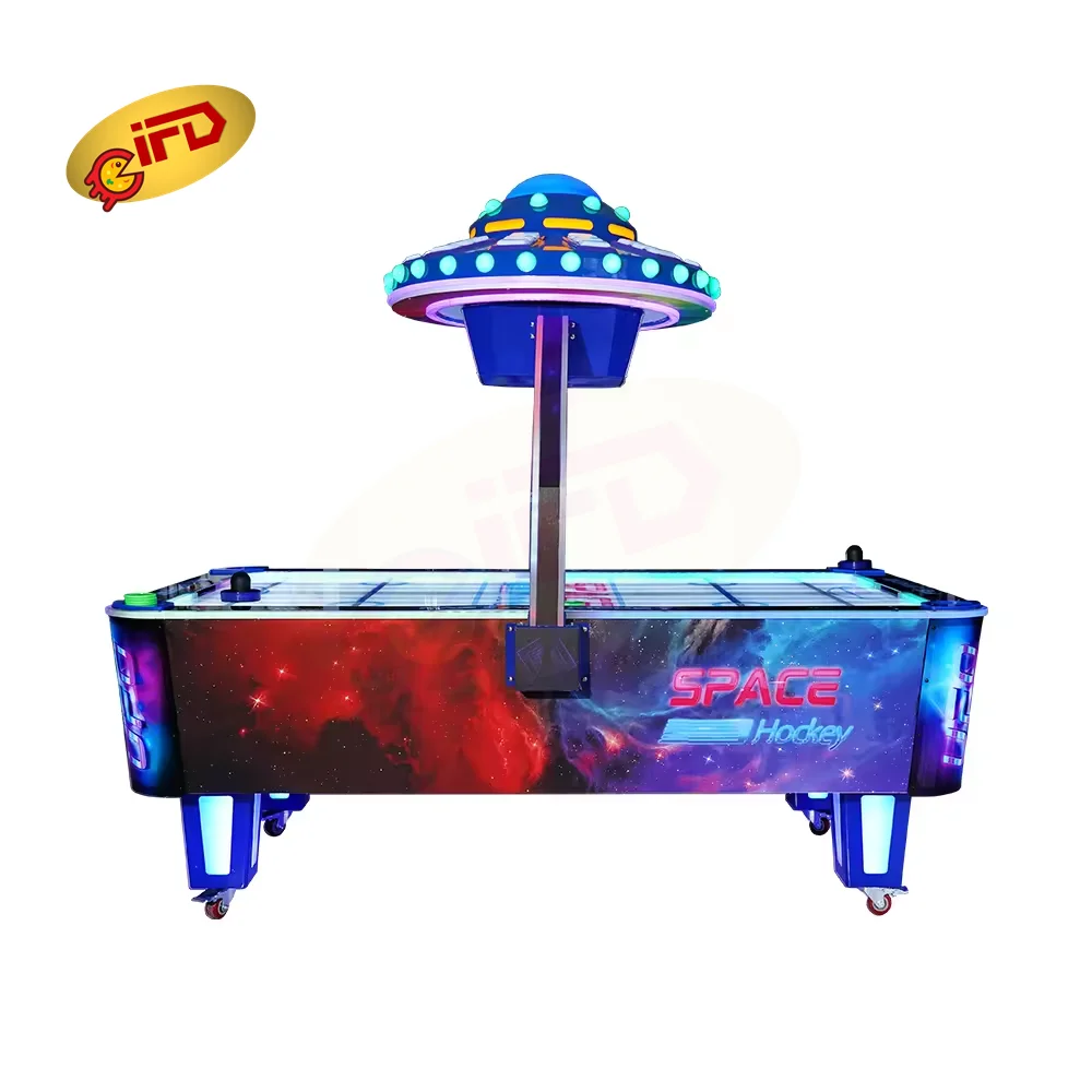 IFD Indoor Amusement Park 2 Players Battle Sport Arcade Air Hockey Machine Adults Kid Air Hockey Table With Electronic Scorer