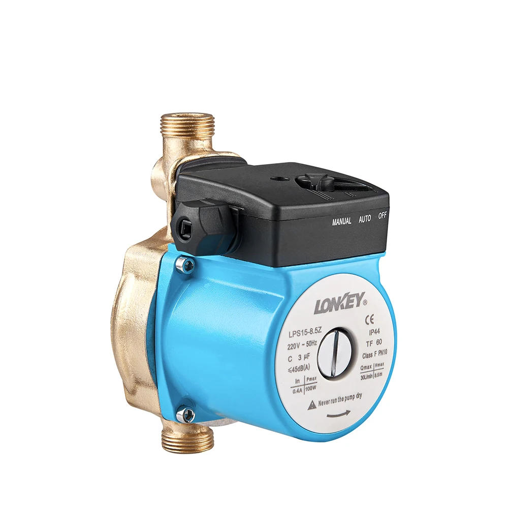 Micro brass automatic home booster hot water circulating pump
