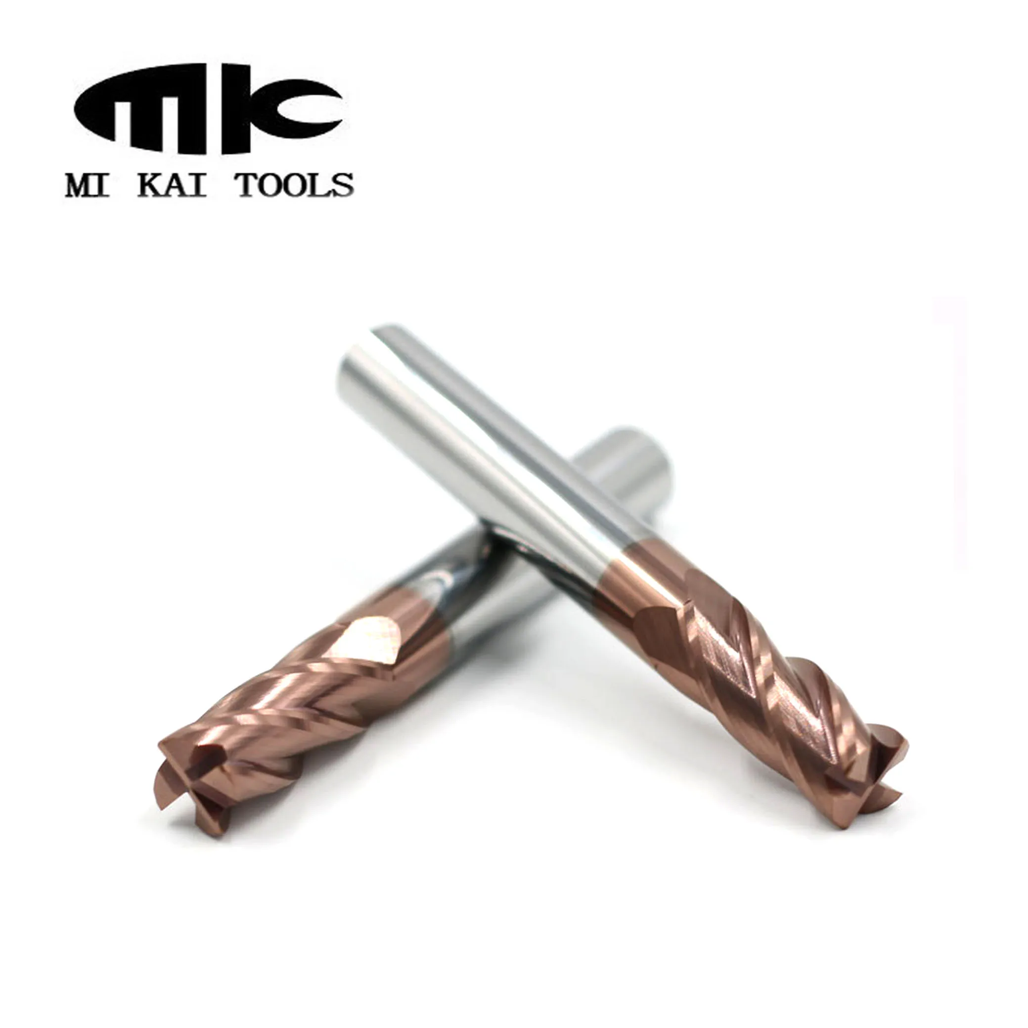 MK 10R0.5/1 0*25 * D10 75L карбида вольфрама с покрытием Алюминий фрезерные инструменты 4 флейты Угловой радиус Концевая