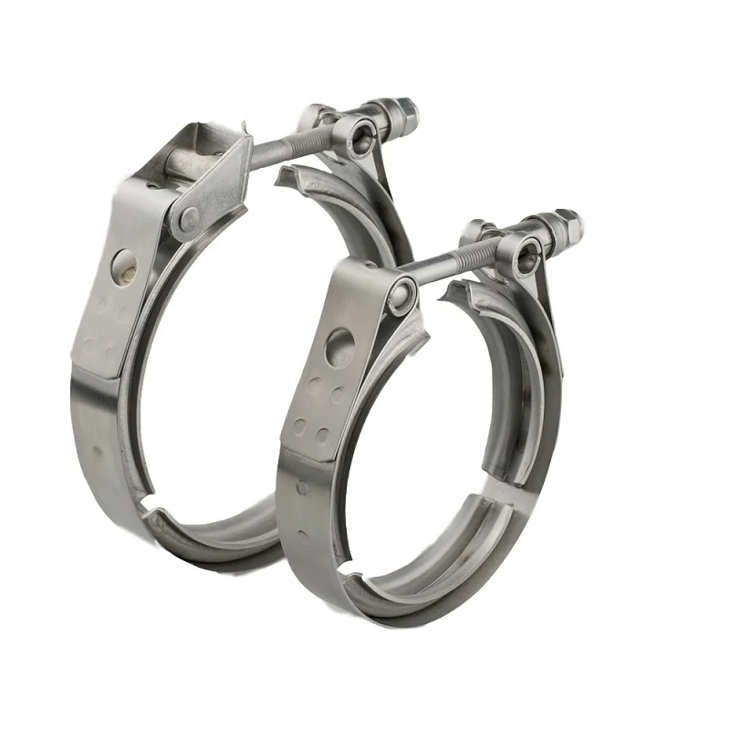 304 stainless heavy duty exhaust v band clamps for auto