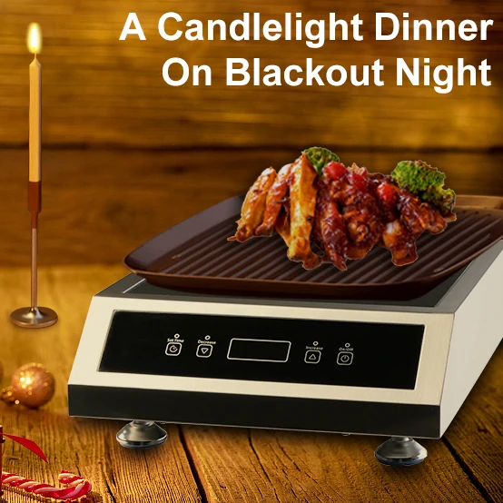 Solar Induction Cooker DC Solar Power Induction Cooker with Panel Solar Stove for Camping