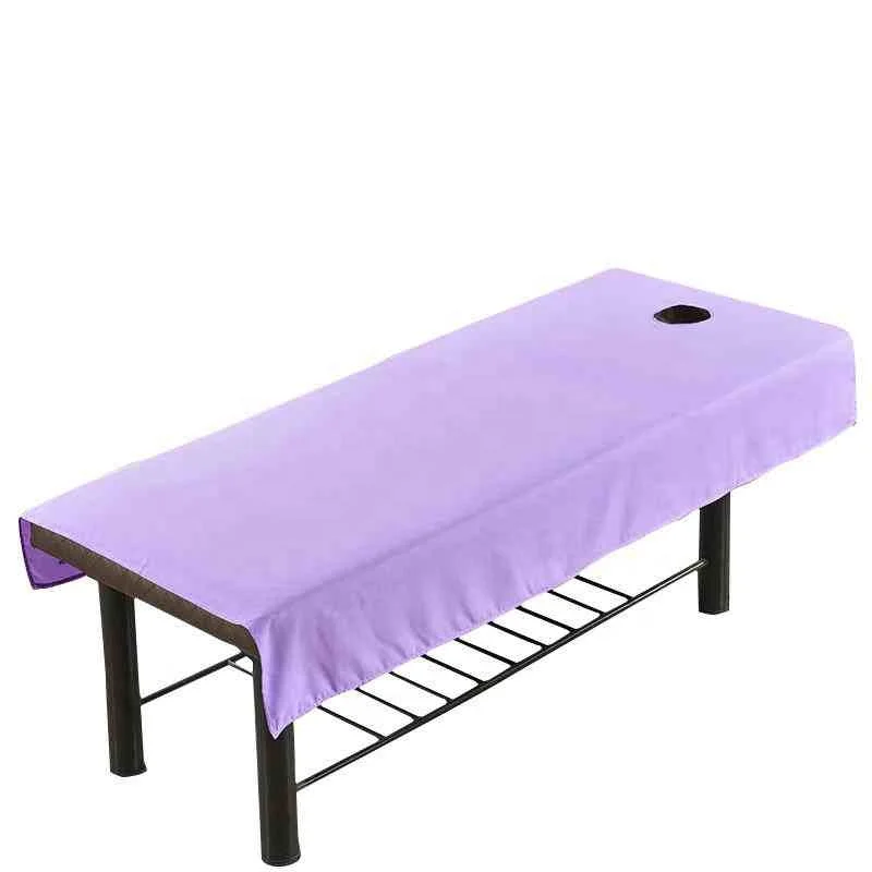 
Solid White Purple Pink Oilproof Waterproof Salon Spa Massage Sheet for Massage Table Chair 