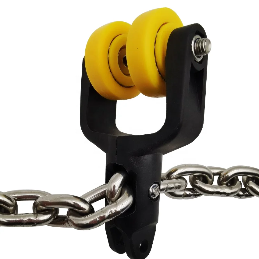 Poultry Overhead Slaughter Line Synthetic Trolley , Nylon Hanger, Plastic Pulley Plastic Trolley for Poultry