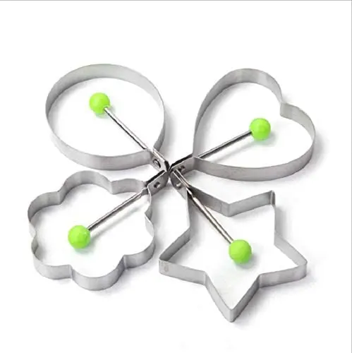 Stainless Steel Fried Egg Mold Rings Shaper Pancake Maker With Handle For Frying Cooking
