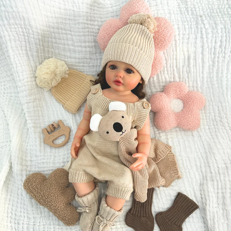 Customization Pattern Color Cotton Hand Knitted Beanies for Newborn to Toddler Boys and Girls Infant Pom Pom Hats For Winter