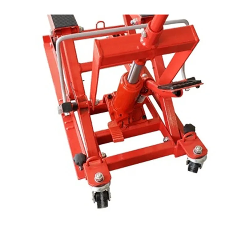 Hydraulic Motorcycle Lift Jack 1500 LBS Capacity Foot-Operated Portable Motorcycle Lift Table with Wheels