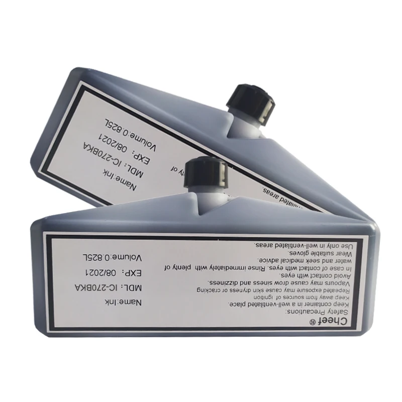 Fast dry ink IC-270BKA industry inks on glass for Domino