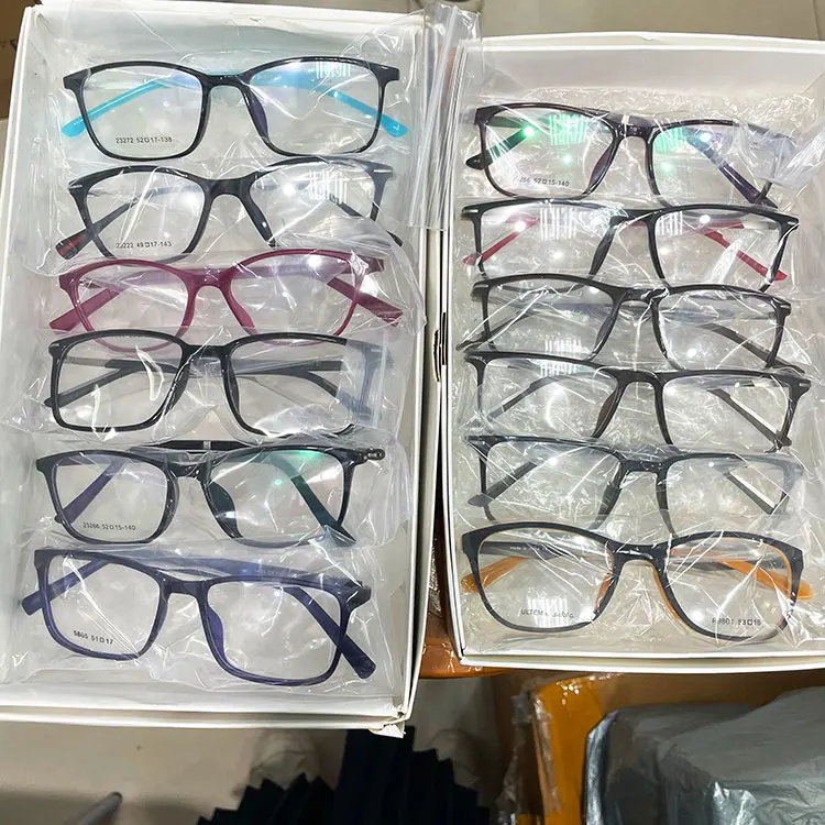 Assorted stocks trendy acetate optical glasses luxury fashion frames Metal Mixed eyewear manufacturers in china