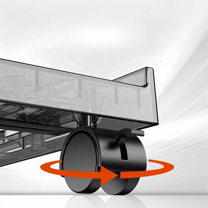 CPU Holder Under Desk Adjustable Computer Tower Stand 9 to 11.8 inch Wide Mobile PC Stand for Most Towers