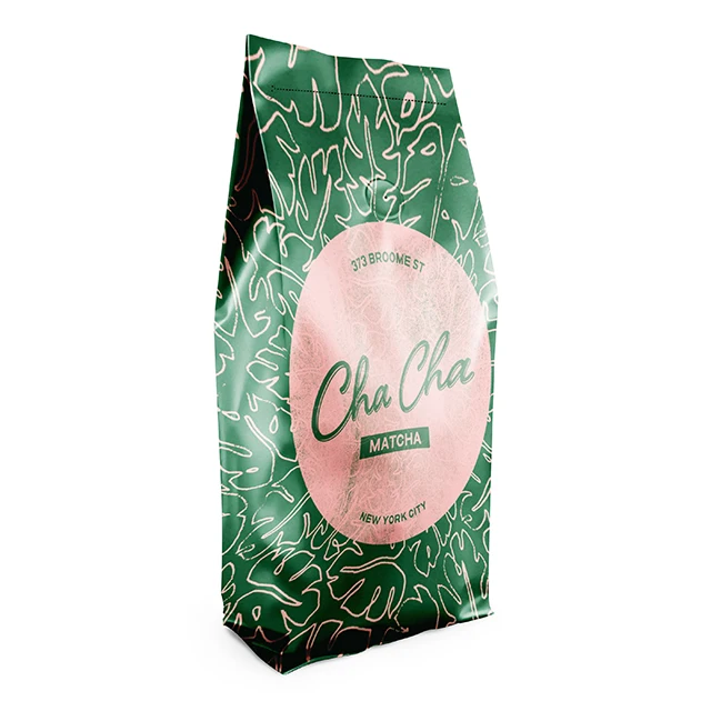 Custom Coffee Beans Packing Pouch Plastic Bag Tea Coffee Plastic Logo Paper Package Food Packaging Custom Clear Pouch Bag