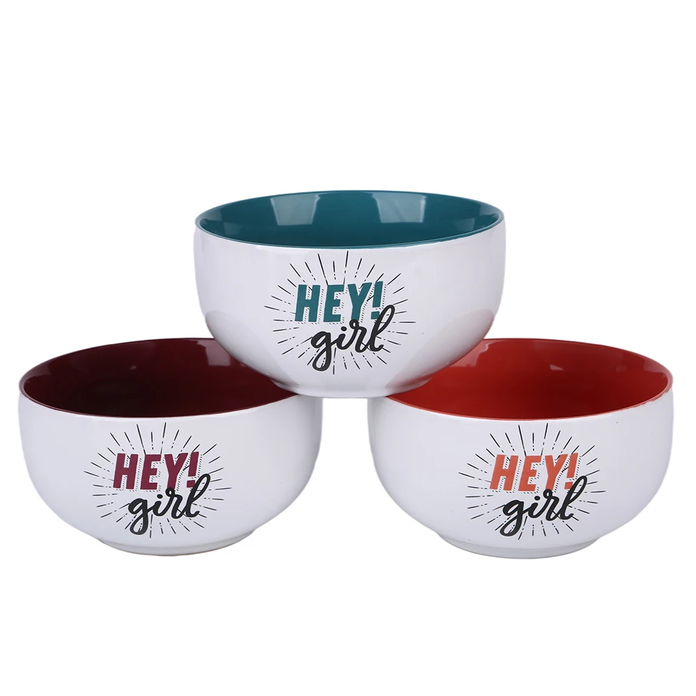 5inch salad bow China cheap high quality ceramic colors salad baby bowl set bowls