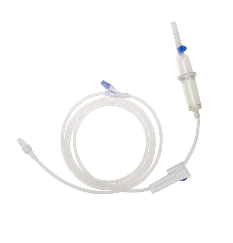 Disposable Medical Infusion Set | Roller clamp V-sharp Infusion Set With/Without Needle