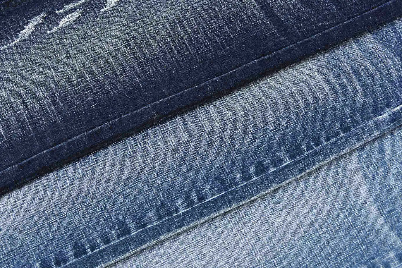 Factory direct sale viscose cotton polyester spandex crosshatch slub denim fabric for jeans