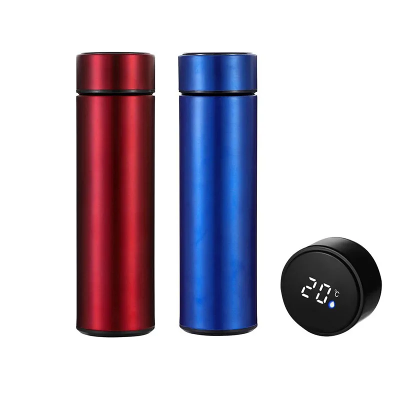 digital thermos vacuum flasks travel mug with LED temperature display lid  flasks vacuum thermos cup wholesale