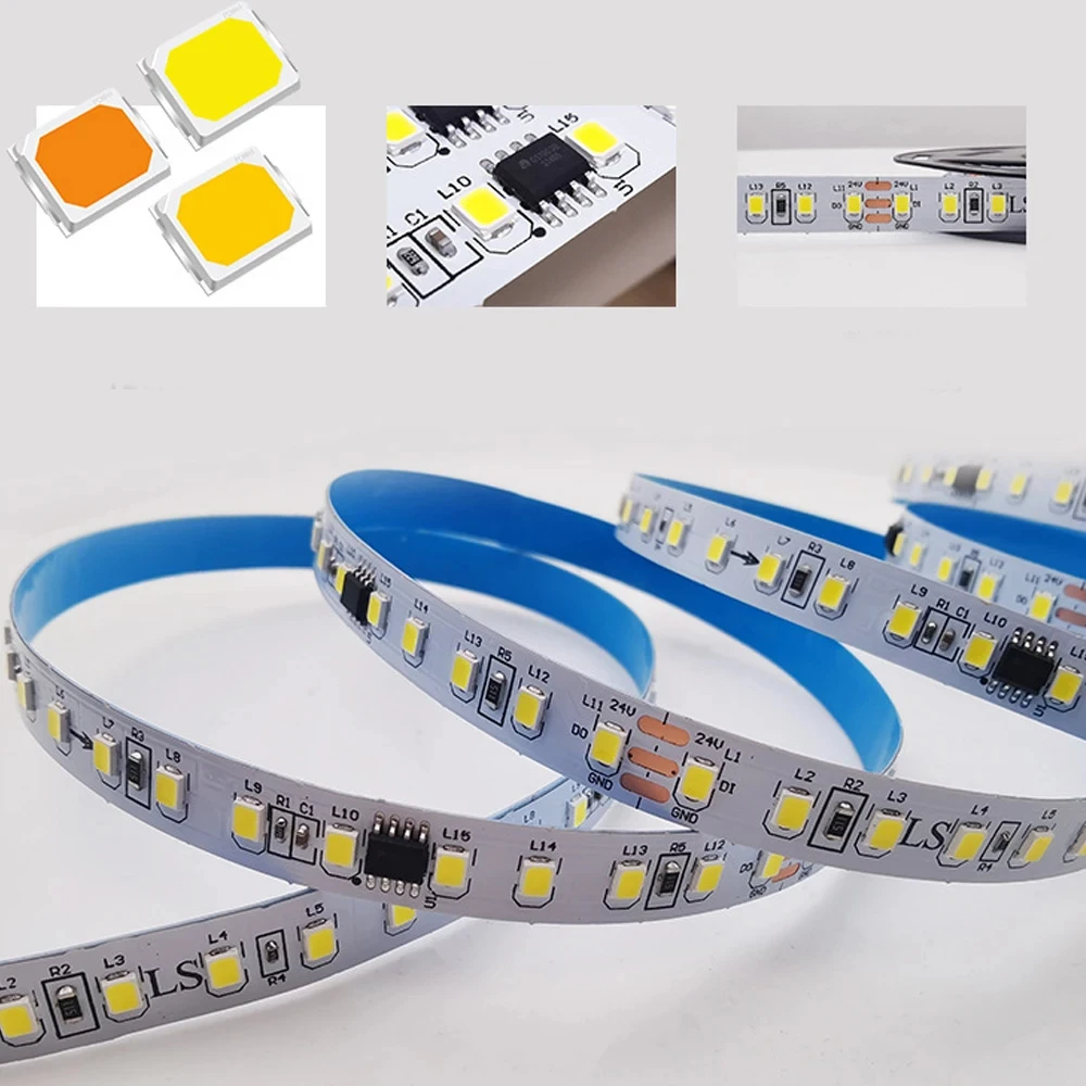 Factory Outlet DC24V  2835 Addressable Chasing Running Water Led Pixel Strip Light 108led Waterproof High Density Light Flexible