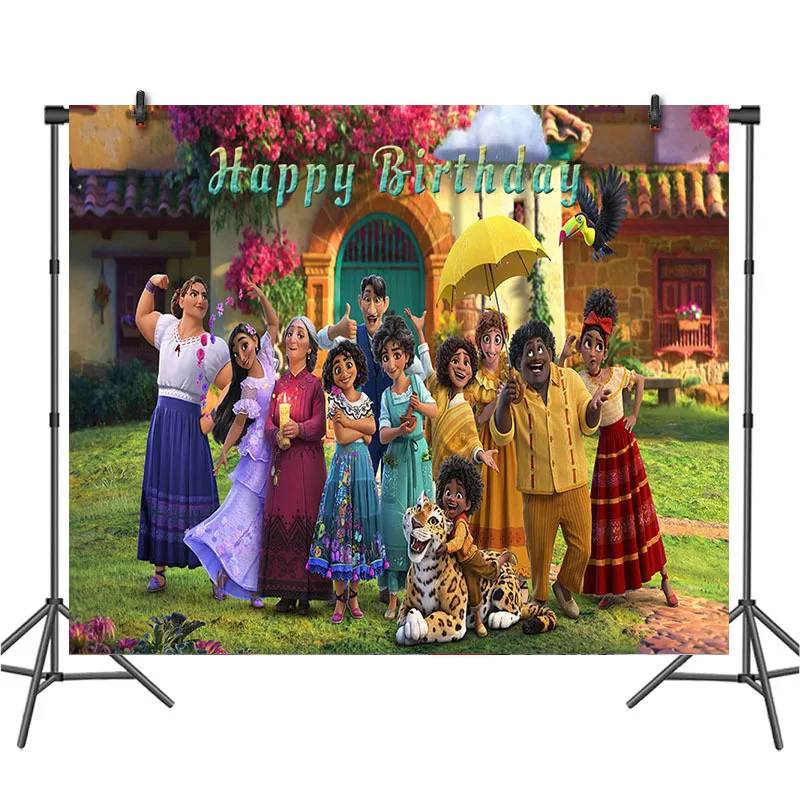 Encanto Party Wedding birthday vinyl colorful decoration photograph backdrop 100*150 cm