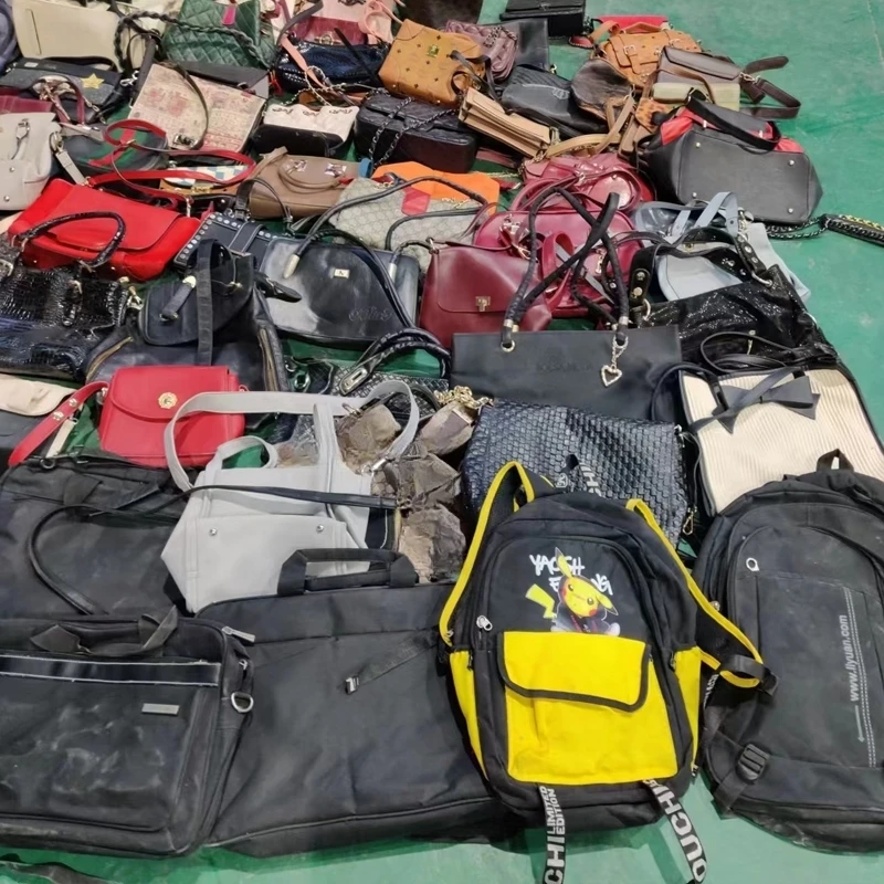 KINGAAA japan wholesale original bags bale second hand used branded luxury handbag used bags in bales