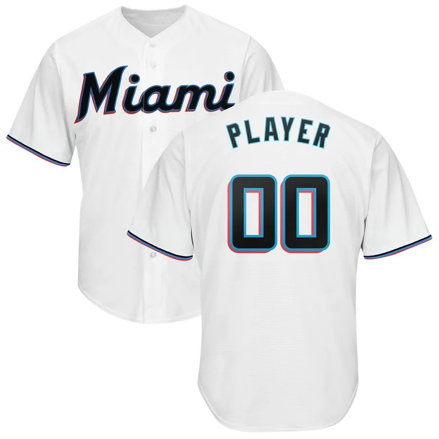 2024 Marlin 9 Lewis Brinson jersey 19 Miguel Rojas 16 Jose Fernandez 6 Starling Marte 65 Jesus Sanchez 38 Jorge Alfaro jersey