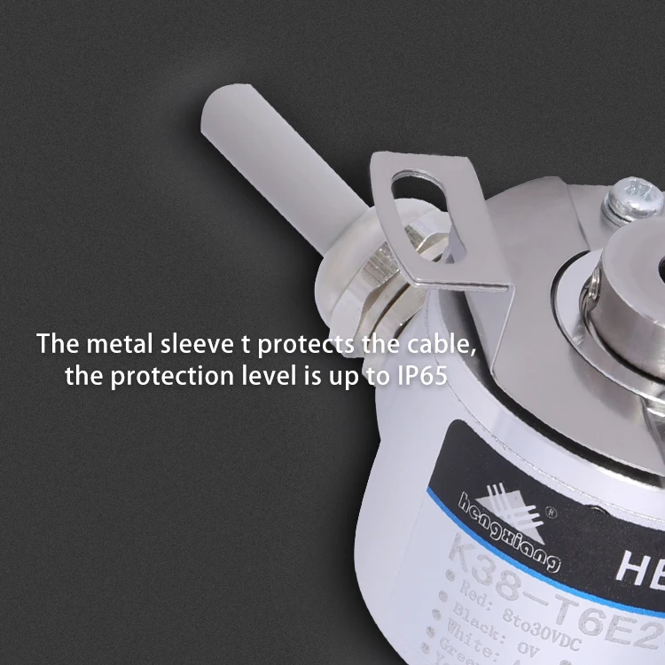 hengxiang K38 straight hole encoder 8mm Optical Rotary Encoder Price Hollow Shaft Elevator 4096 pulse 4096ppr