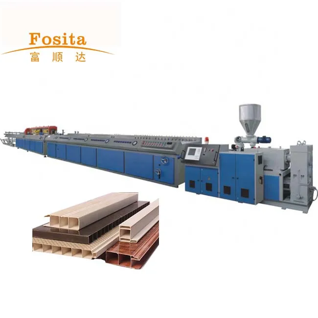 Fosita  PVC WPC Window Door Doors and Windows Making Machine WPC Door Plate Extrusion