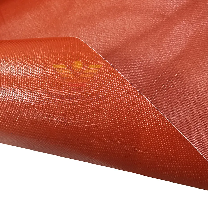 Fireproof silicone coated fiber glass fabric for welding protection
