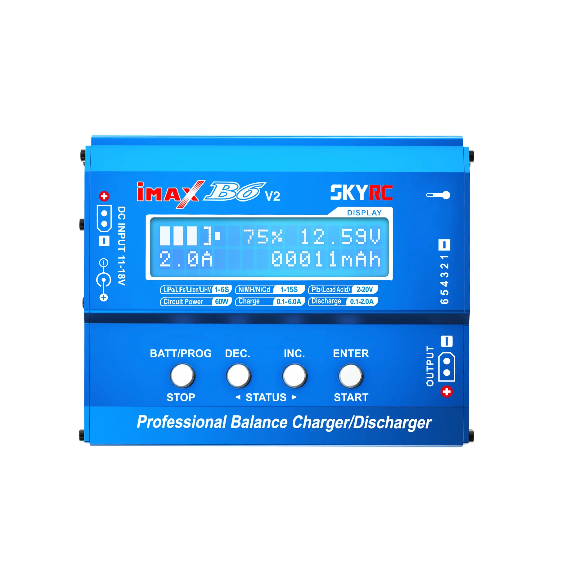 SkyRC B6 V2  RC lipo battery Balance Charger 2s 3s 4s 5s 6s cells Li-ion Nimh Nicd Lipo Battery Charger