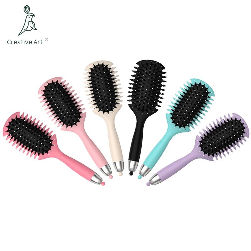 Curly Hair Brush Defining Curl Brush Reduce Hair Pulling And Curl Separatio Hair Styling Tools with Prongs