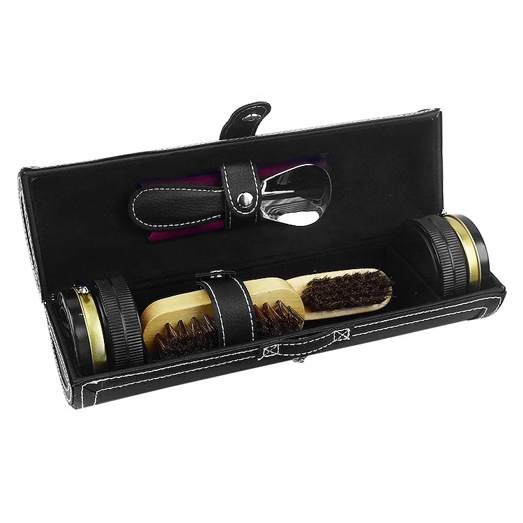 Personalized shoe care kit and  travel man polish kit for cleaning