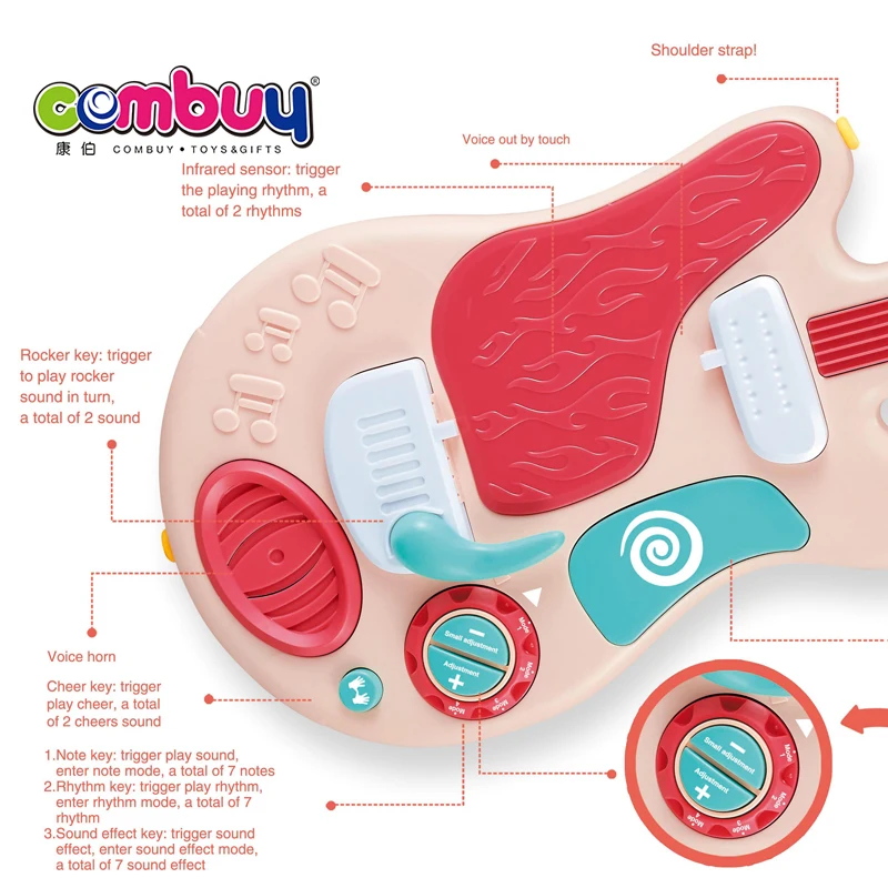 Rock music toy multifunction induction 3+ electric kids guitar