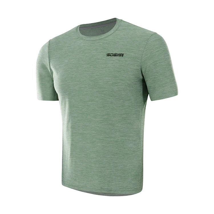 oem design service coolmax men running wear sports wear quick dry fitness gym shirt top